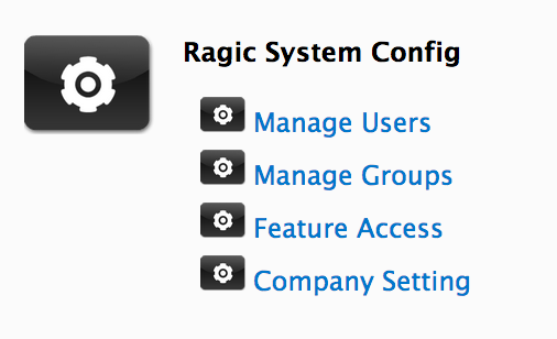 New Ragic setup application to configure your Ragic account to replace config.xml Icon